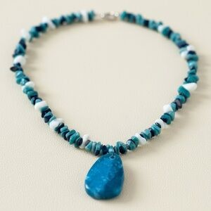 Multi Gemstone Aventurine Necklace Bohemian Jewelry